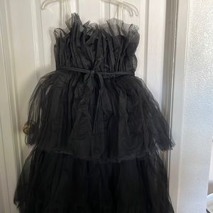 Fashion Nova tulle high low gown in a size large